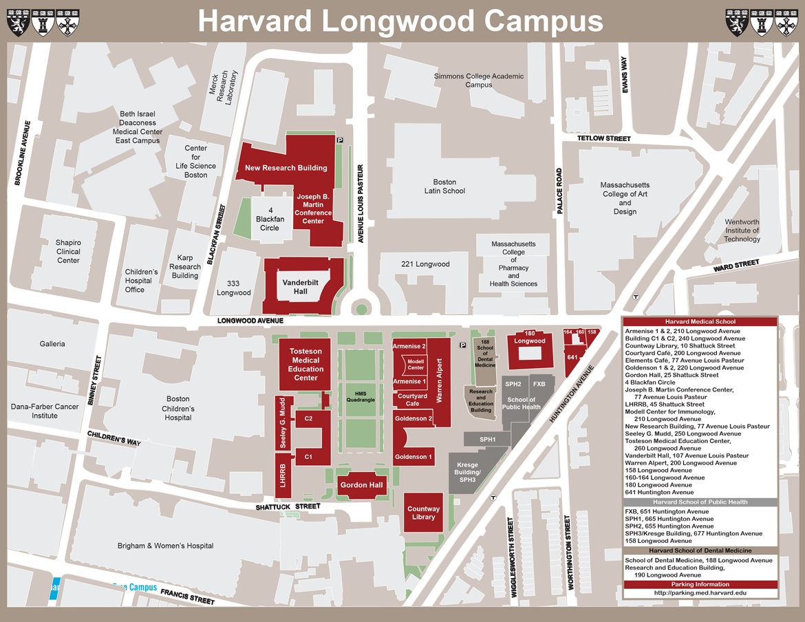 Harvard Medical School Map