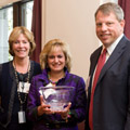Nancy J. Tarbell, MD with Denise and David Bunning