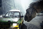 SUSPENDED ANIMATION: With its DNA dating back some 65 million years, beyond the reach of genomic sequencing, the Tyrannosaurus rex must depend on keyboard strokes for his resurrection. When it was released in 1993, Jurassic Park became a landmark in the use of computer–generated imagery. <br/>Photo by Murray Close/Sygma/Corbis