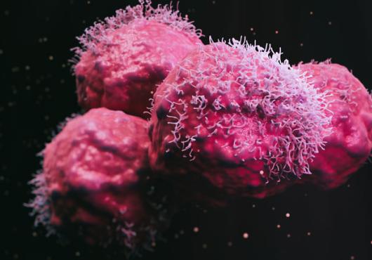 Illustration of malignant cancer cells