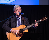Francis Collins playing guitar