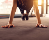 person doing pushup