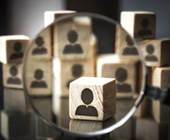 silhouettes on wooden blocks