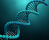colorful illustration of DNA