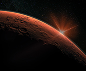 depiction of the planet Mars