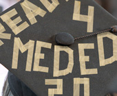 mortarboard with words Ready 4 MedEd 20