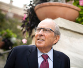 photo of Donoff in front of HSDM building