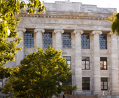 Photo of front of Gordon Hall on HMS campus