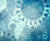 digital illustration of coronavirus