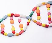 image of dna made out of pills