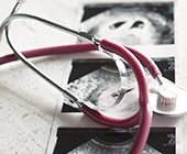 photo of stethoscope and sonogram