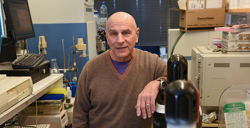 Dennis Kasper in his lab