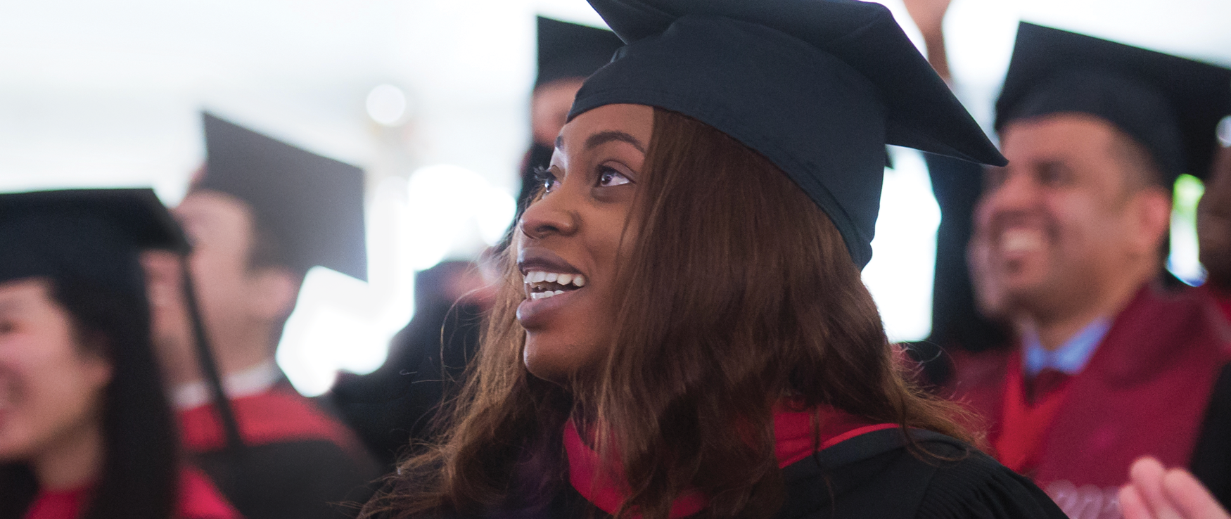 Opeyemi Awofeso celebrates receiving a master of medical sciences in clinical investigation degree at the Master’s Graduation Ceremony on May 24. Her capstone research project examined quality of life in pediatric cancer care.