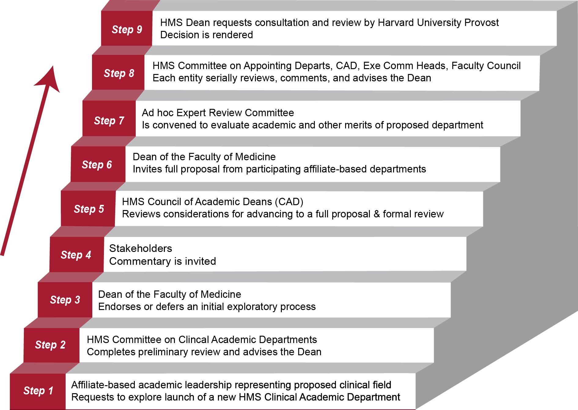 Steps to forming a new clinical academic department
