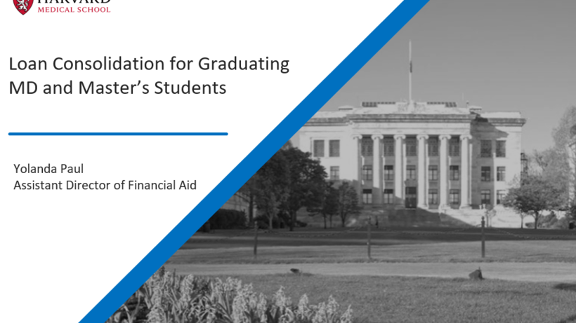 Loan Consolidation video title card