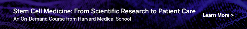 Stem Cell Medicine on demand course promotion through HMS's External Education
