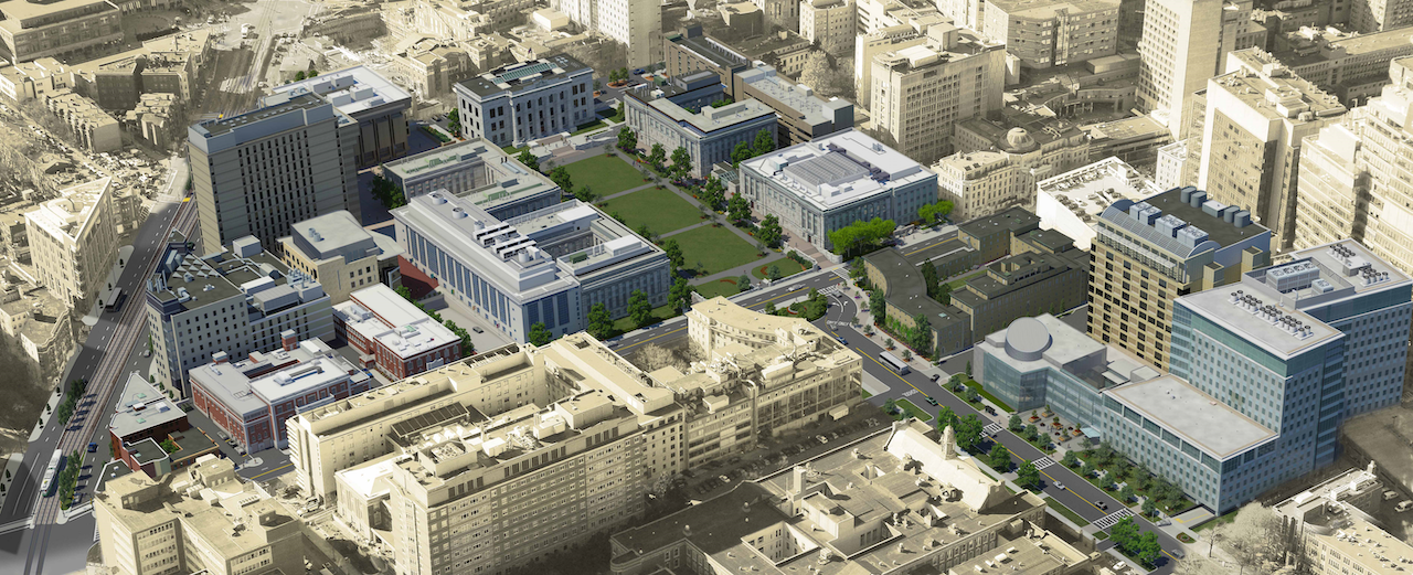 Aerial view of the HMS Campus.