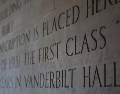 Vanderbilt Hall stairwell.