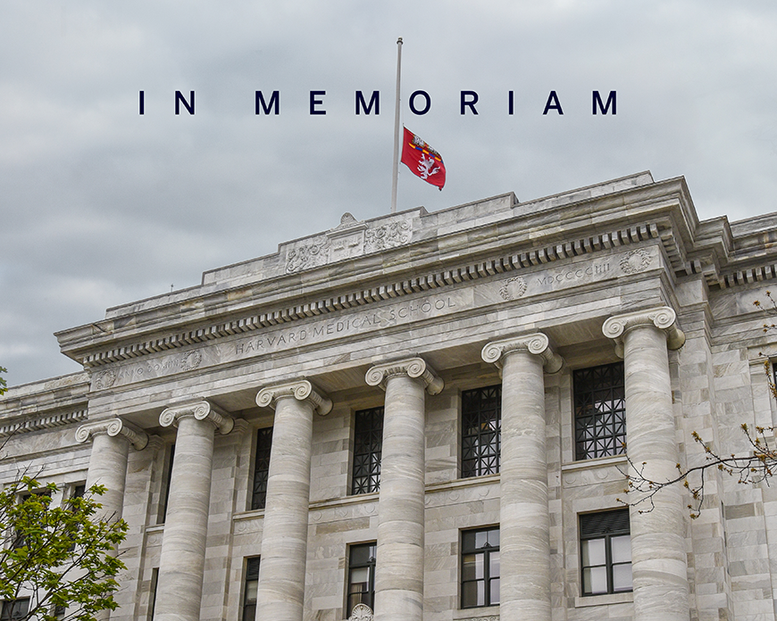 An image of Gordon Hall with the text " In Memoriam" above the building