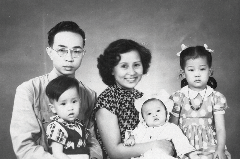 Kent Wong's family, circa 1950s