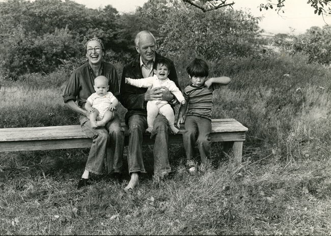 CONNECTIONS: Nan and Will enjoy the company of three of their grandchildren during the summer of 1976.
