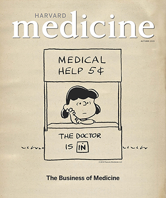 cover of Autumn 2019 issue of Harvard Medicine