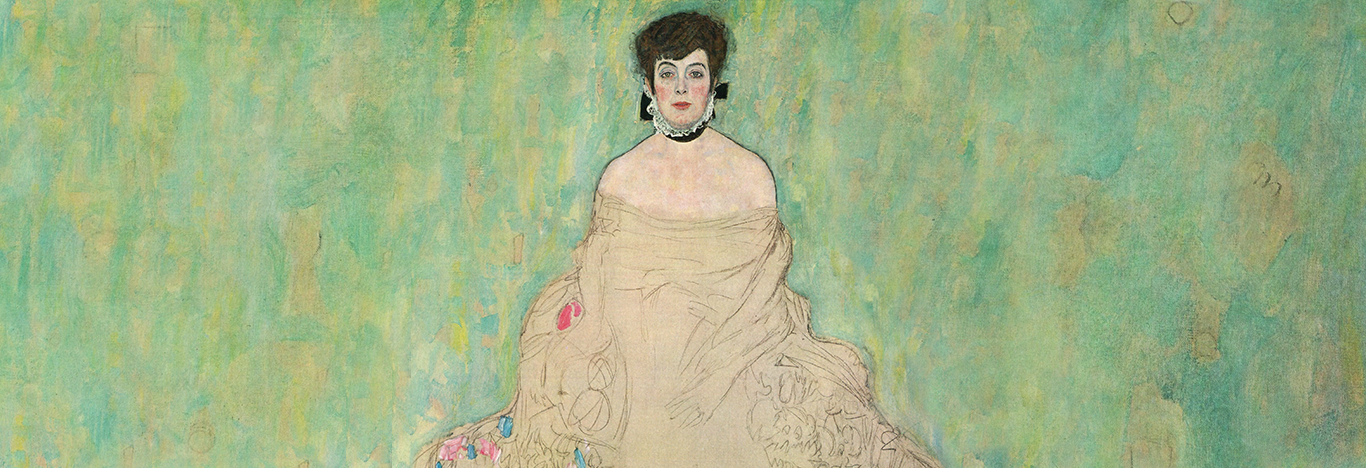 Gustav Klimt Portrait of Amalie Zuckerkandl (unfinished) 1917 128 x 128 cm Oil on canvas
