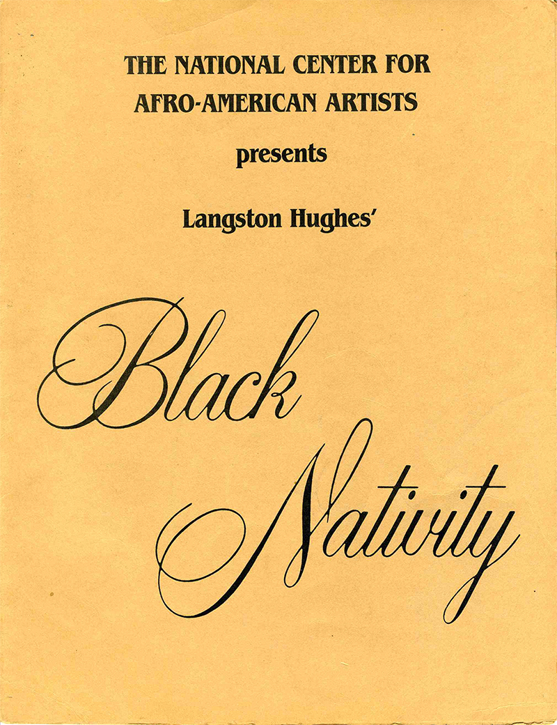 program cover for play, Black Nativity
