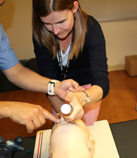 Athenahealth students get a taste of life in the Emergency Department. Image: External Education