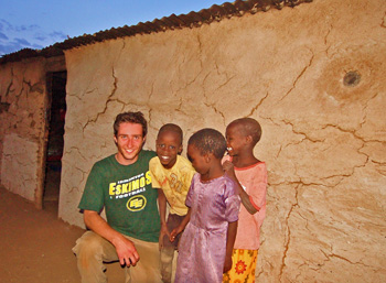 David Obert at the Kibale Health and Conservation Centre in Kibale, Uganda. Photo courtesy David Obert.