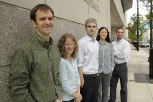 From Left to right: Nathan Blanchet, Susan Powers Sparkes, Peter Rockers, Victoria Fan, Jeremy Barofsky. Photo by Angela Alberti.