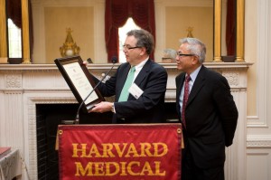 Jeffrey S. Flier, dean of the Faculty of Medicine at Harvard University, recognized William Chin as the first incumbent of the the Bertarelli Professor of Translational Medical Science at a celebration at Loeb House in Harvard Yard on April 28, 2011.