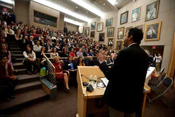 Atul Gawande speaking at Brigham & Women's First Research Day