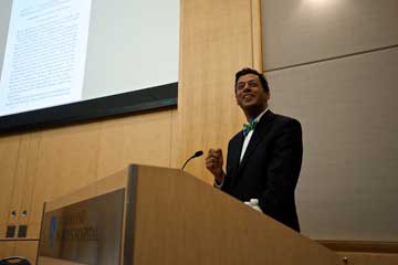 Gawande says bringing research developments to life is key. Photo courtesy Brigham & Women's Hospital