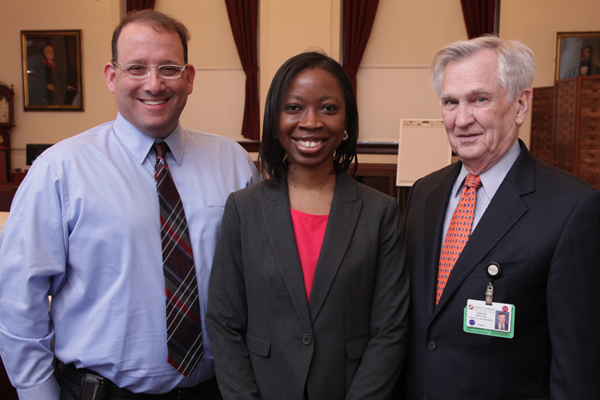 From left: Gregory Able, Oreofe Odejide and Edward Benz. Image: Jeff Thiebauth