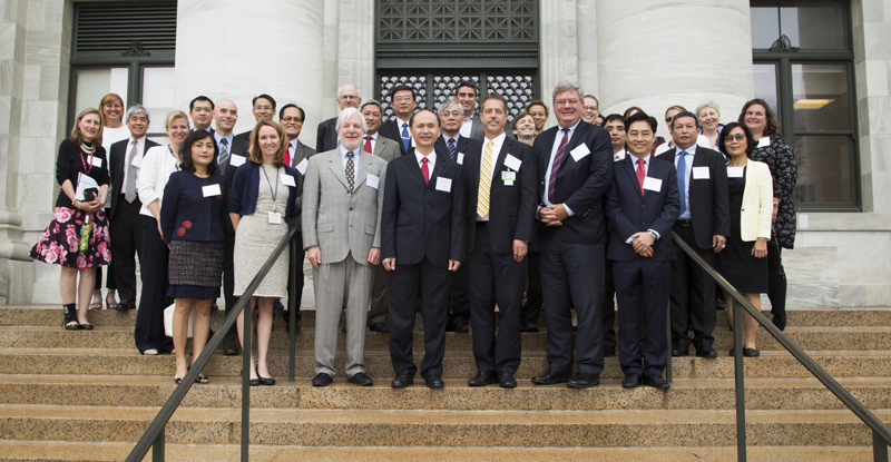 Leaders and colleagues from Vietnam and Boston celebrate the partnership. Image: David Baker, BIDMC. 