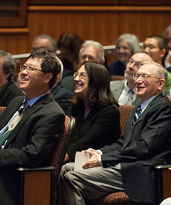 From left: Lieping Chen, Arlene Sharpe and Gordon Freeman. Image: Suzanne Camarata