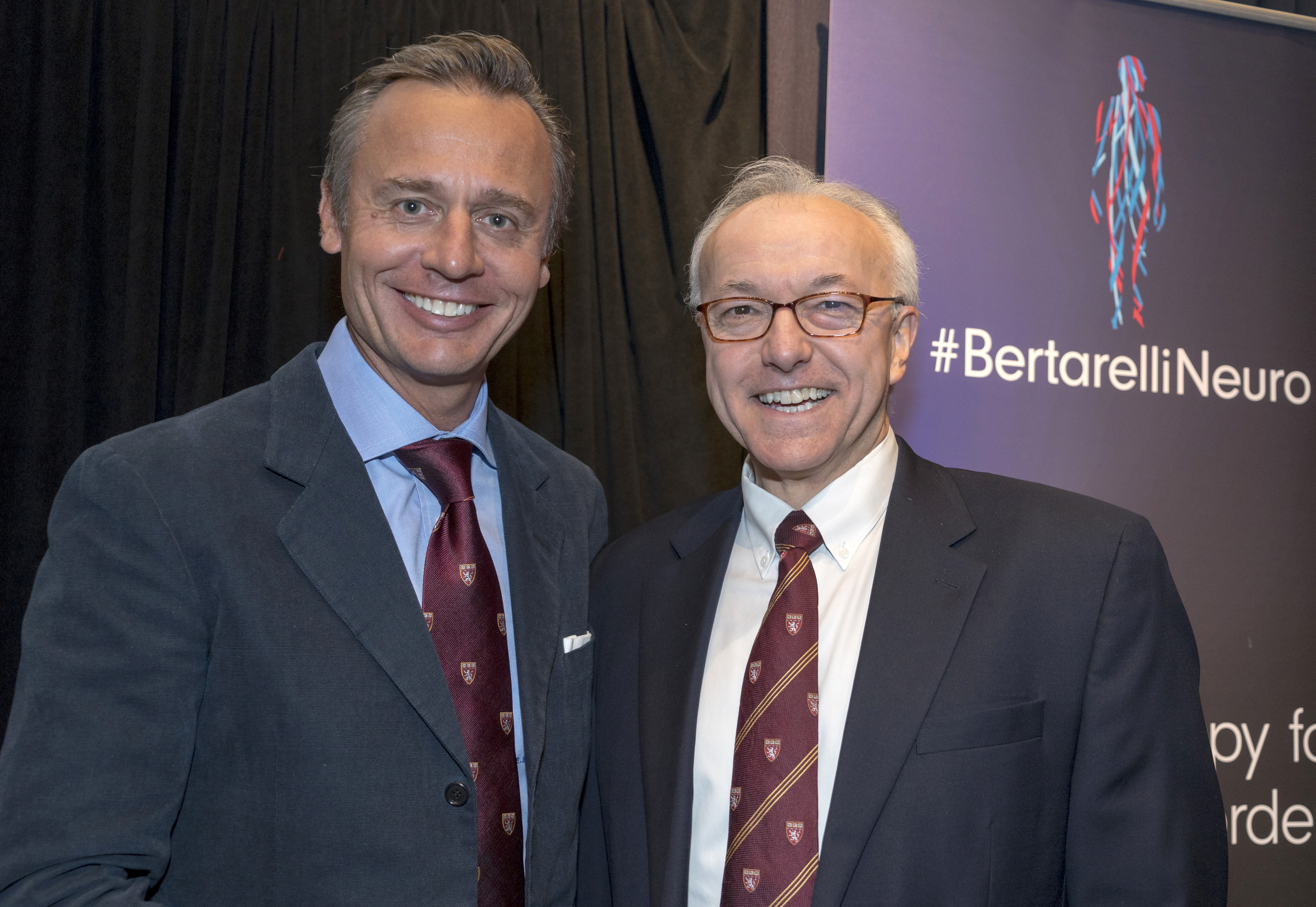 Ernesto Bertarelli, co-chair of the Bertarelli Foundation, and HMS Dean George Daley