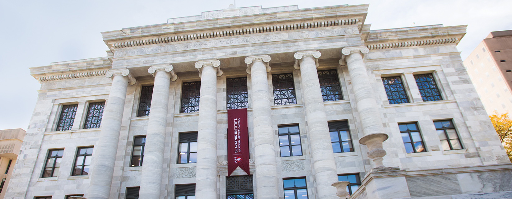 view of Gorden Hall from the Quad
