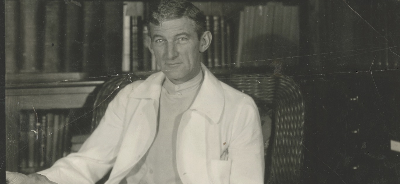 Cutler in library