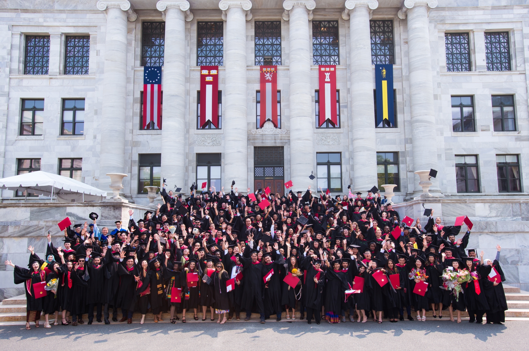 Class of 2023 in full regalia 