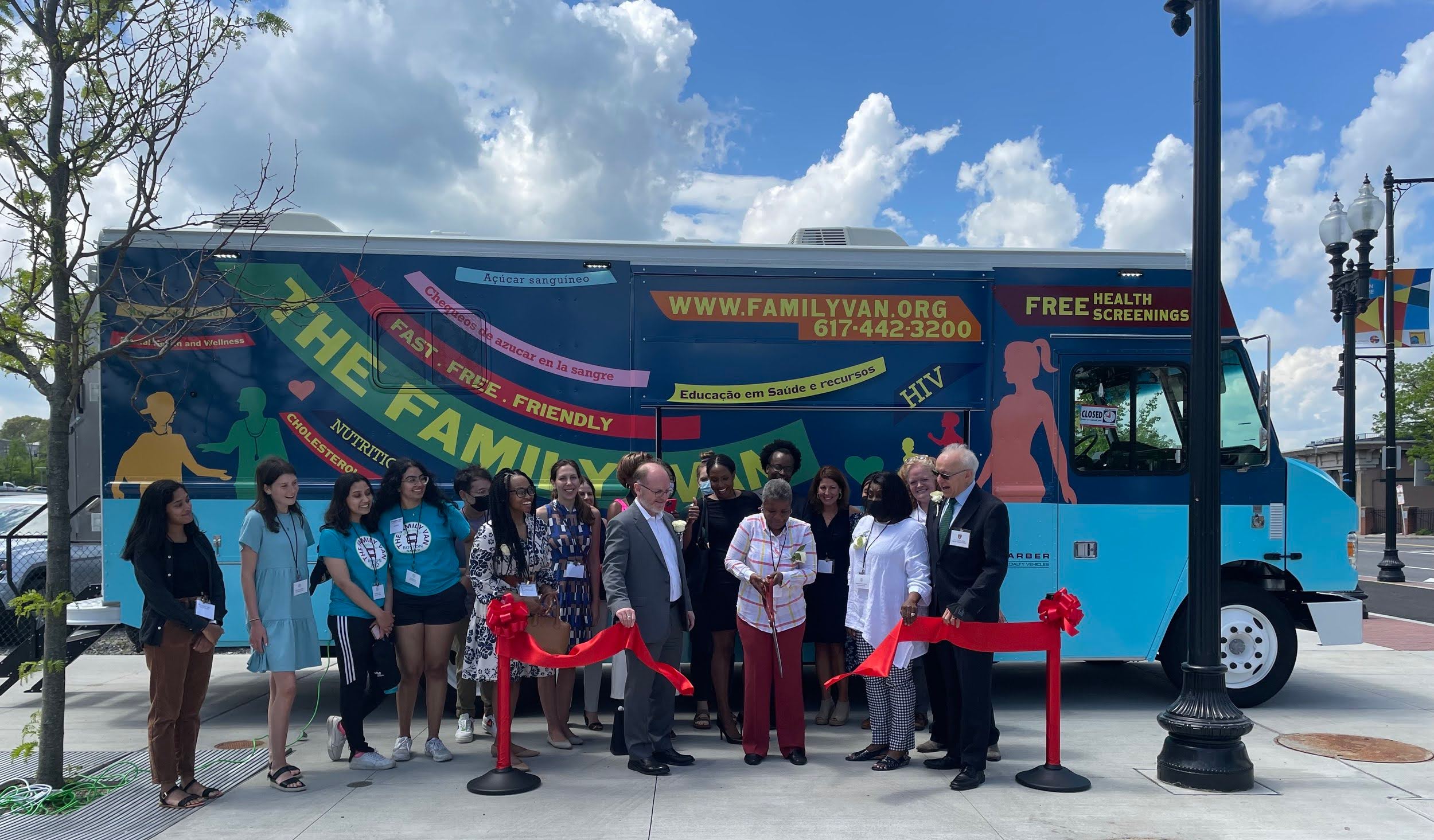 Family Van ribbon cutting