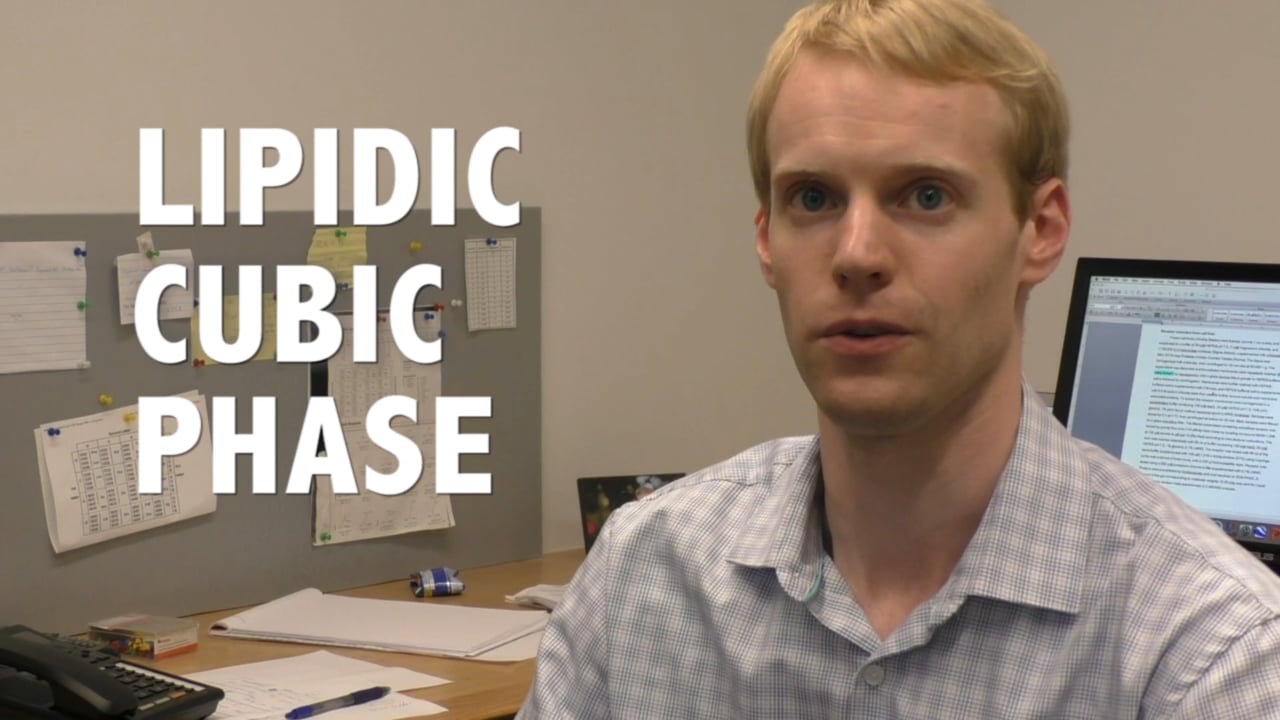 Andrew Kruse walks through the lipidic cubic phase crystallography process step by step. Video: Stephanie Dutchen