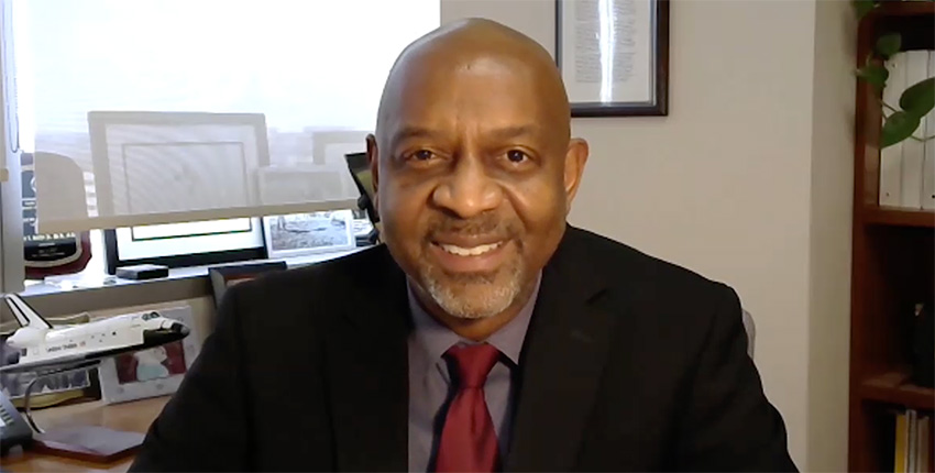 screengrab of satcher from video