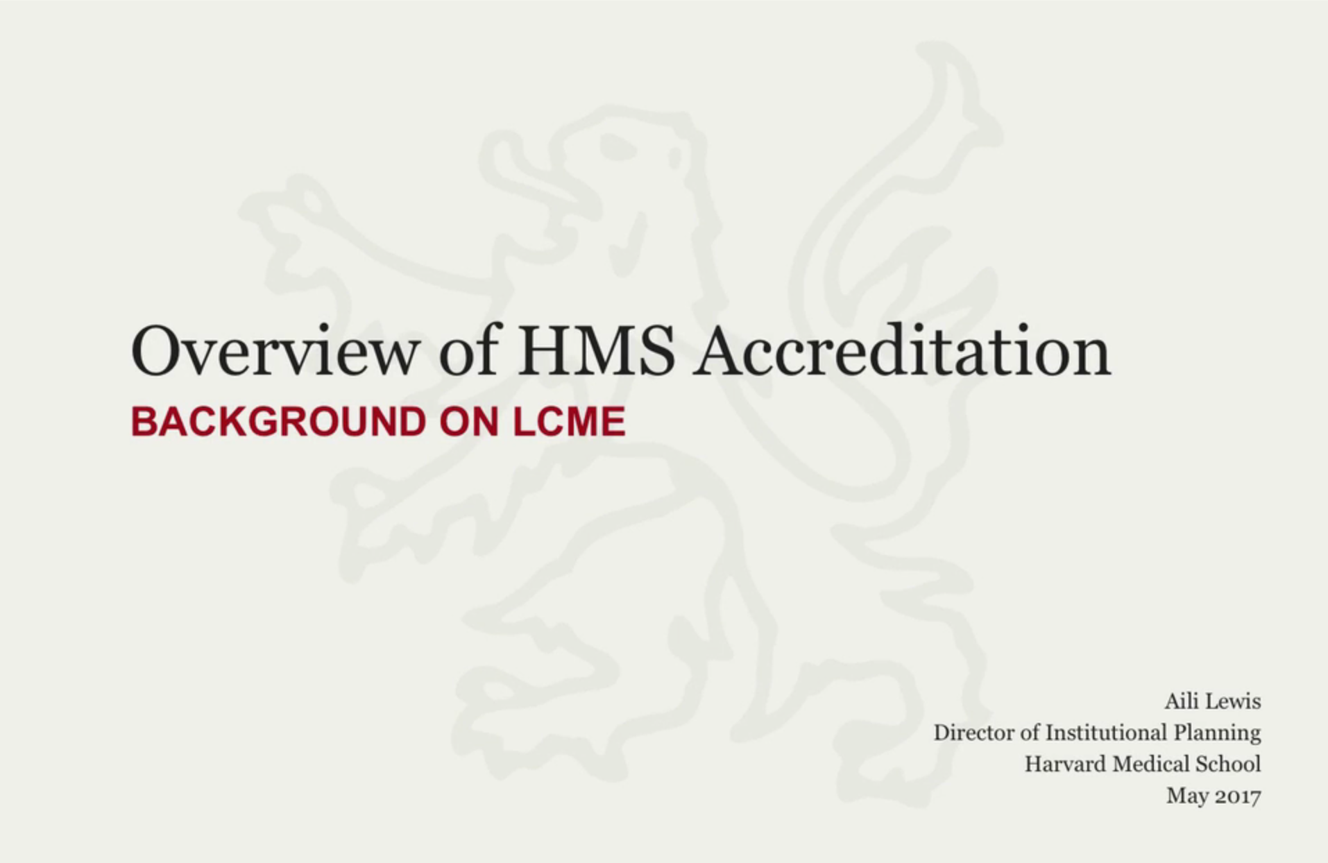 LCME accredidation video