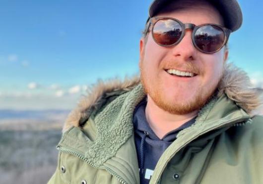 Evan Walsh hiking