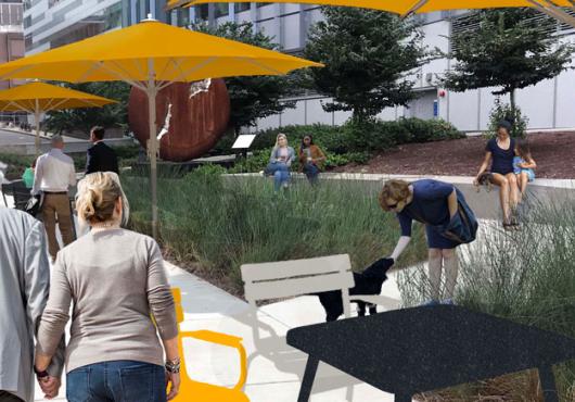 Outside lunch area rendering