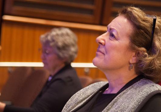 Photo of Christine Mitchell in the NRB auditorium 