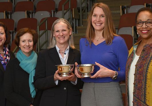 From left: Kathleen McDaniel, Lisa Muto, Patricia Cunningham, Sara Kiarsis and Joan Reede. 