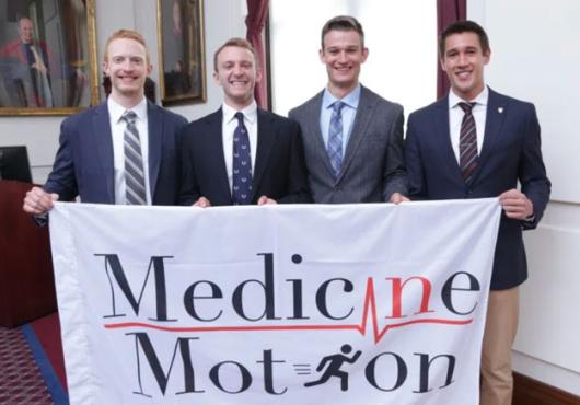 Medicine in Motion founders Mike Seward, Derek Soled, Chase Marso and Logan Briggs